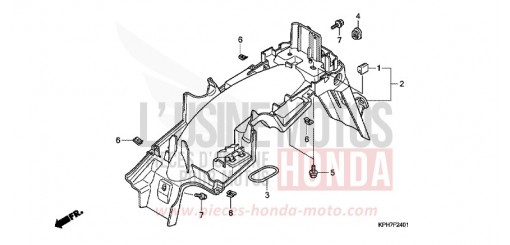 REAR FENDER (2) ANF1257 de 2007